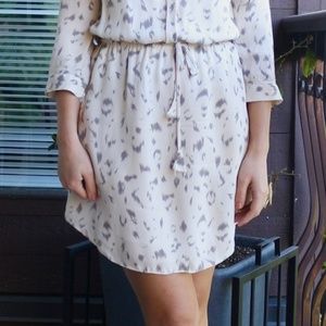 Babaton Dresses - Aritzia Babaton Bennett Silk Shirt Dress LeopardXS Babaton Dresses - Aritzia Babaton Bennett Silk Shirt Dress LeopardXS